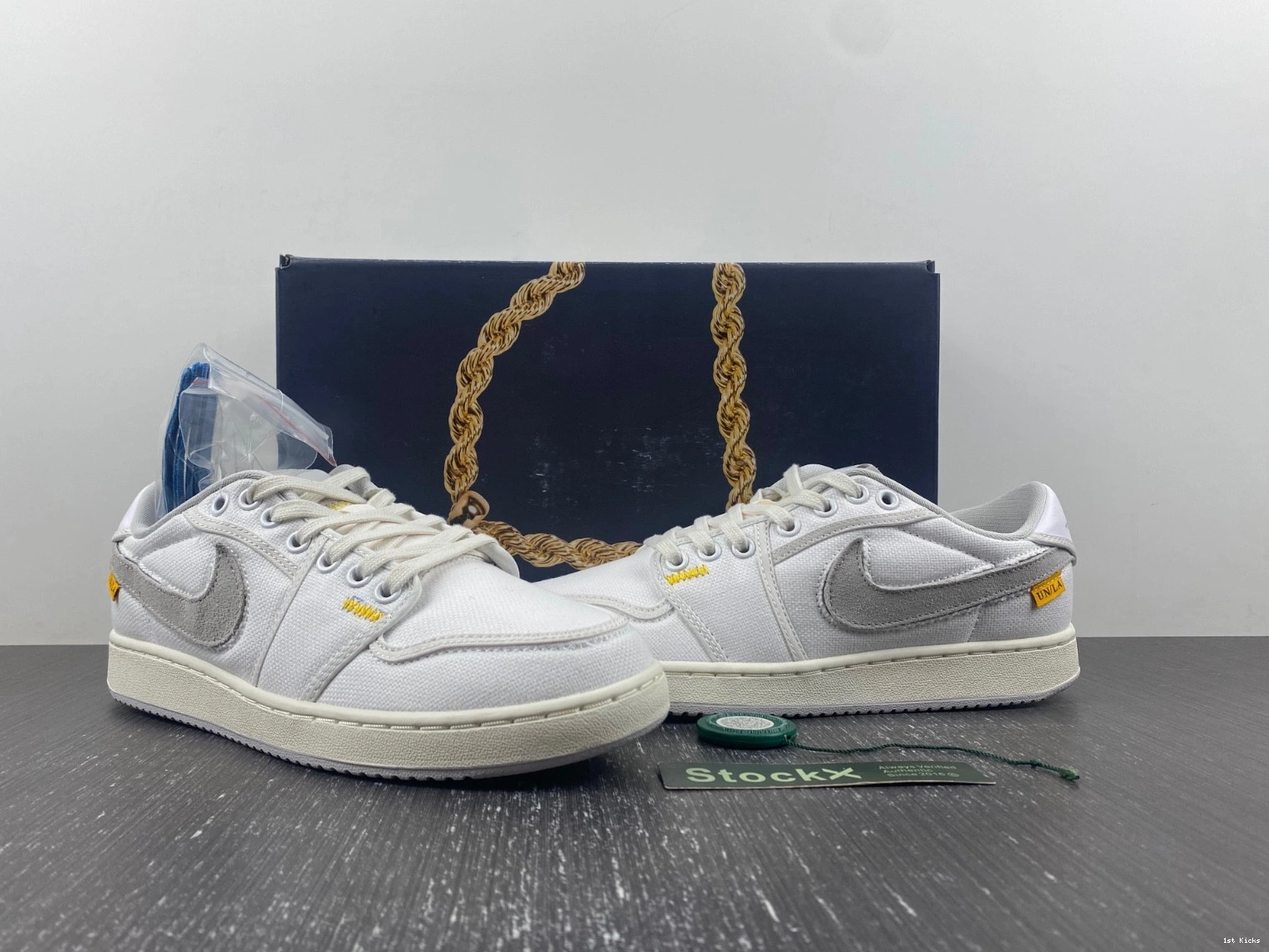 DO8912-101 SP  Low AJKO Jordan 1 Canvas Union White Retro 0213